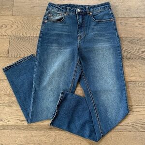 Frye High Rise Straight Leg Jeans